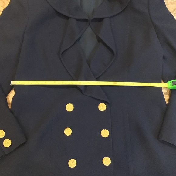 Authentic Valentino boutique 8 Button Navy Double Breasted Blazer - Picture 11 of 12